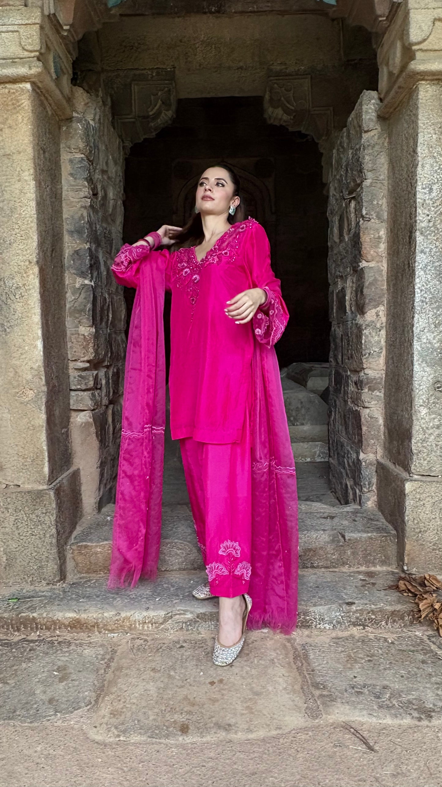 Gulaabo- Rani Pink Suit Set