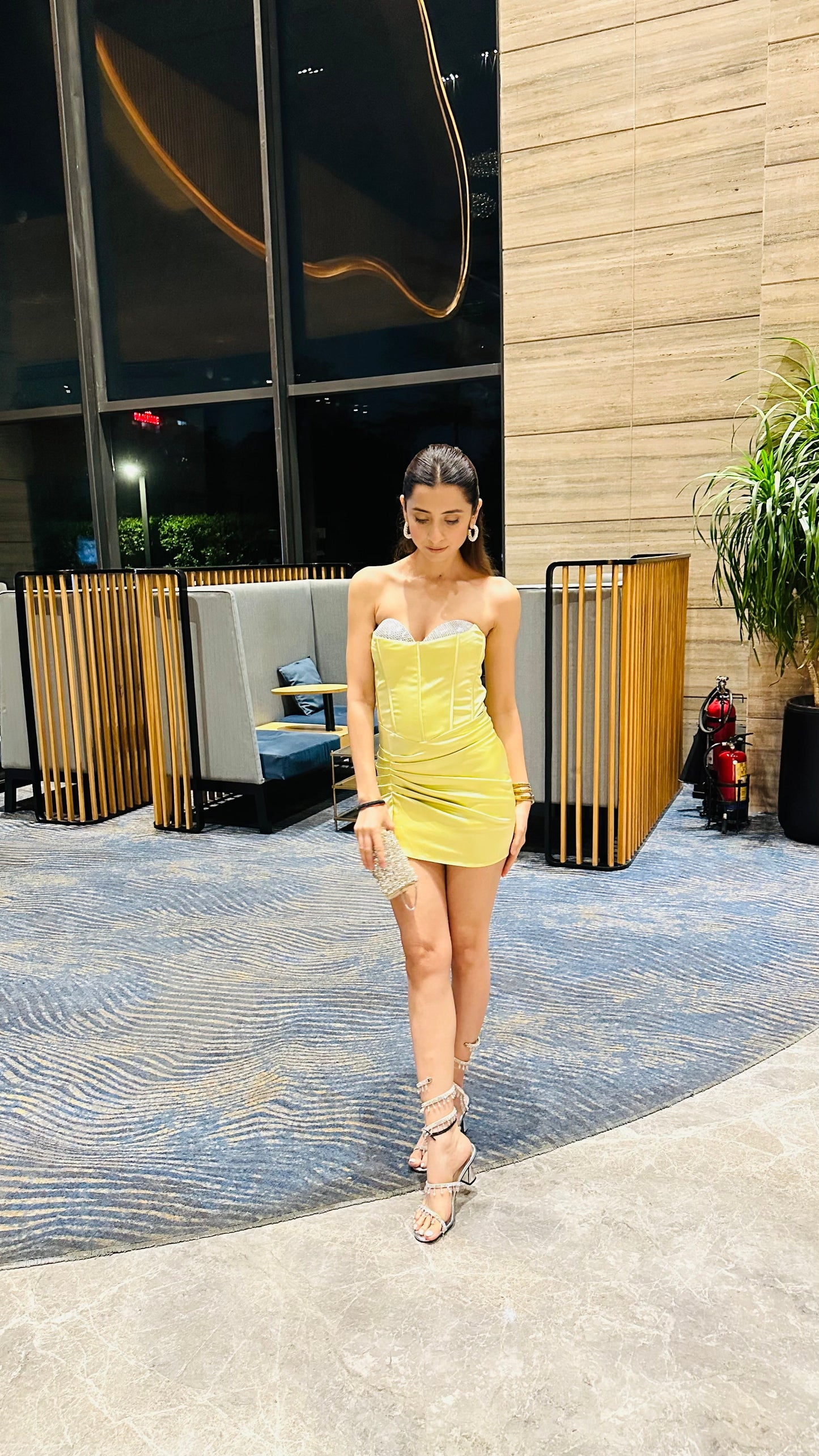 Limoncello Luxe Corset Mini Dress