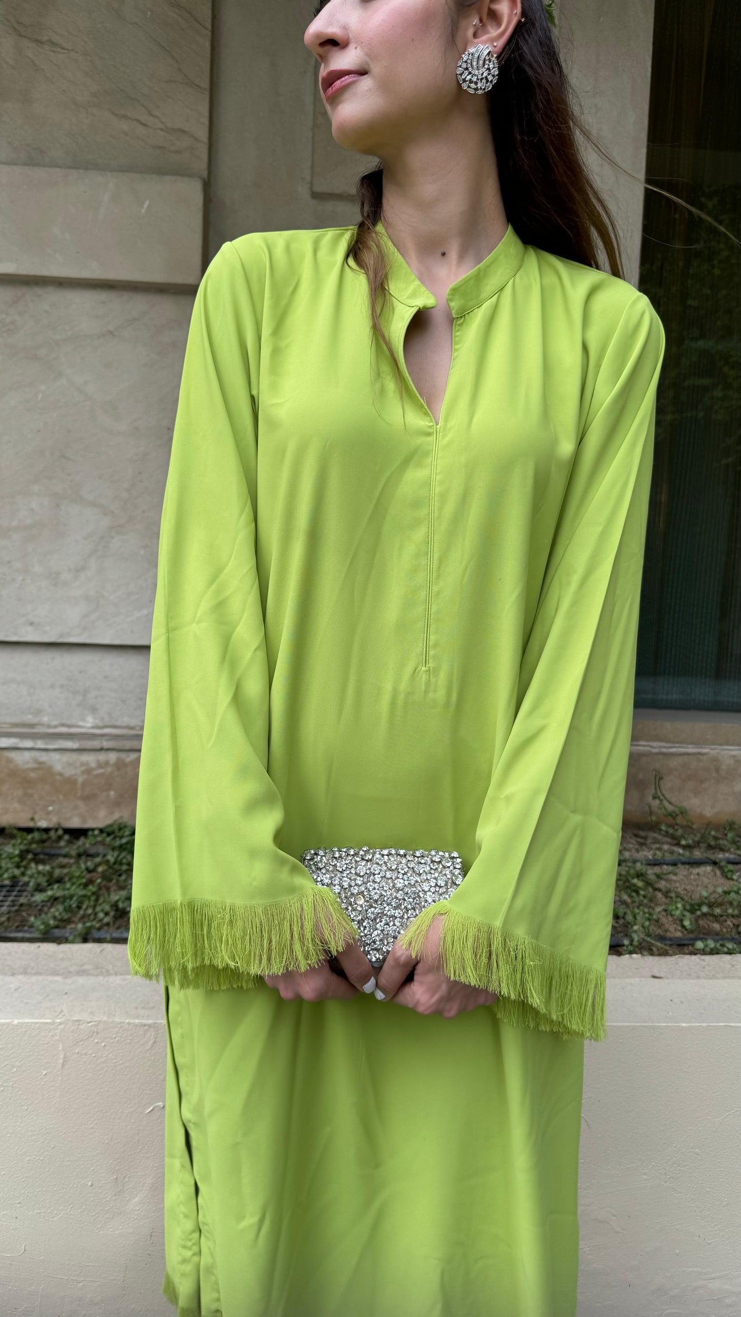 Saba- Lime Green Kurta Set
