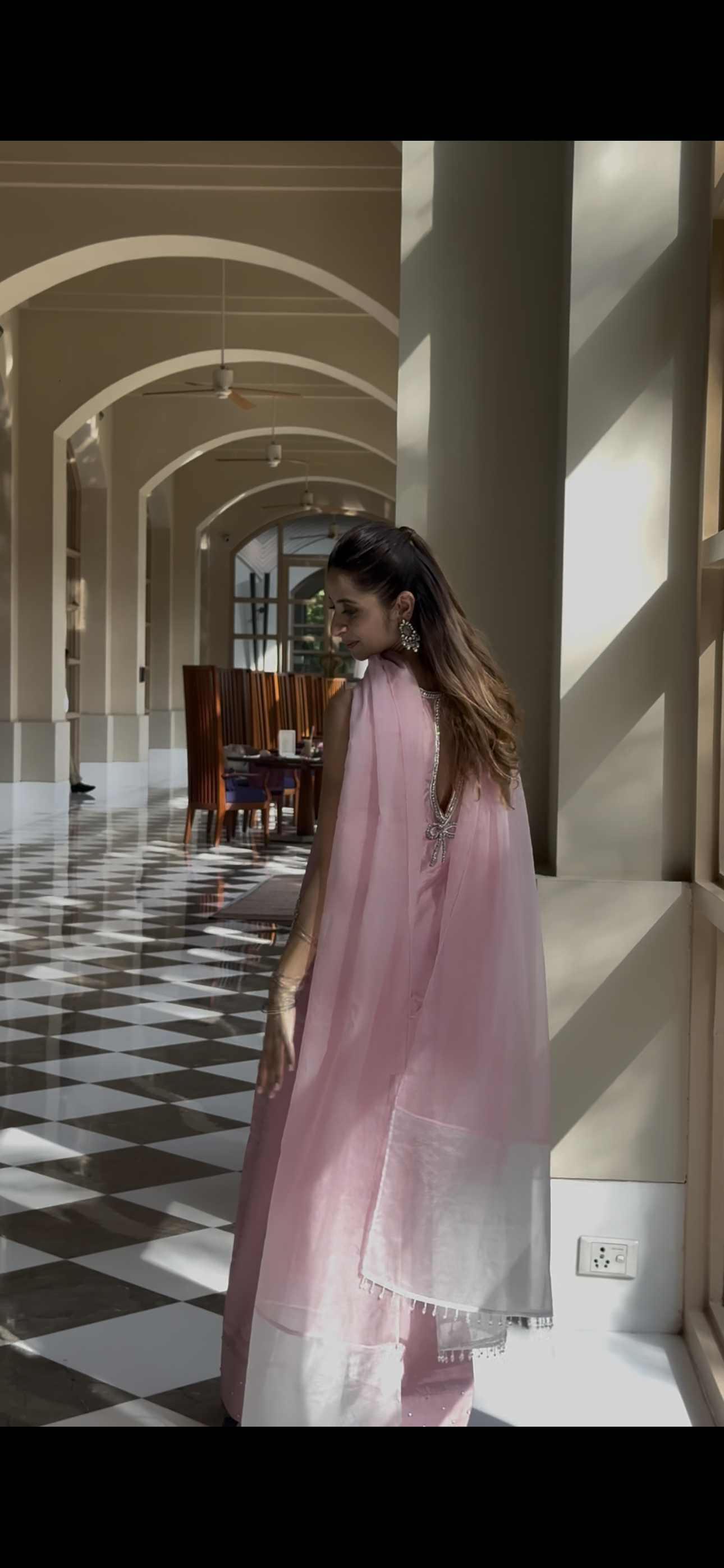 Abeer- Blush Pink Farshi Suit Set