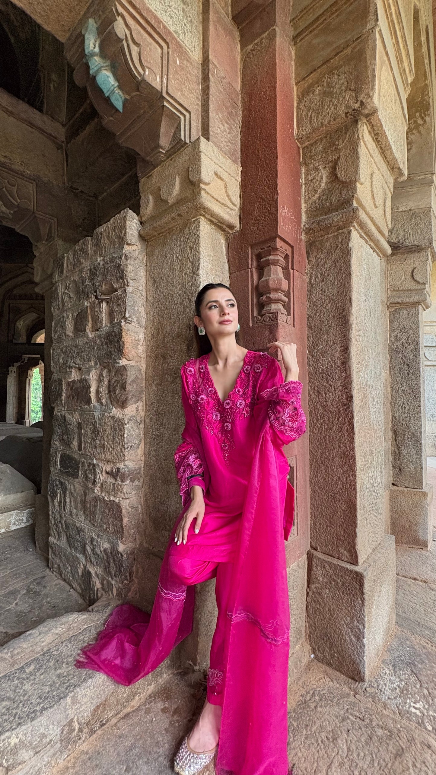 Gulaabo- Rani Pink Suit Set
