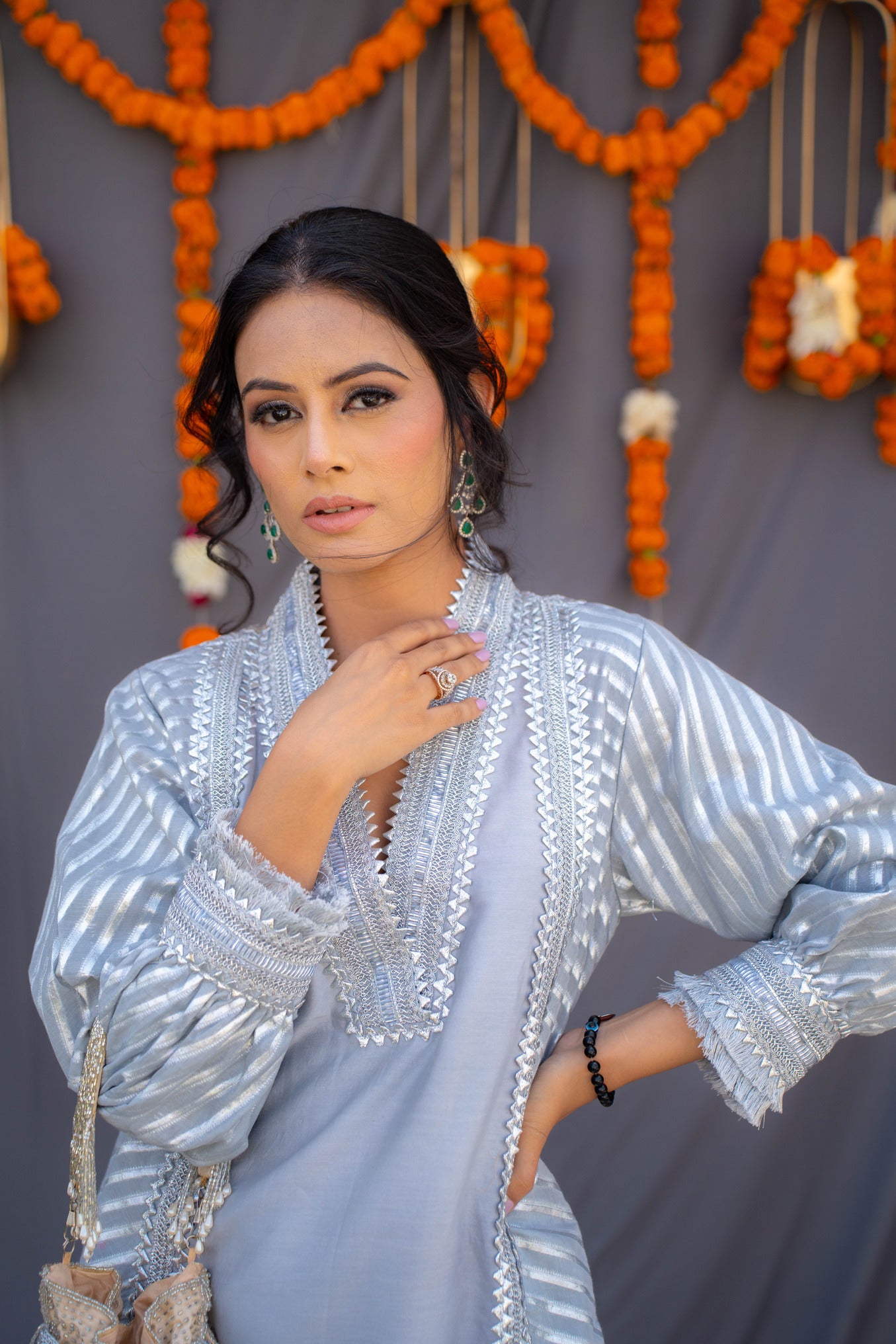 Silver choga set