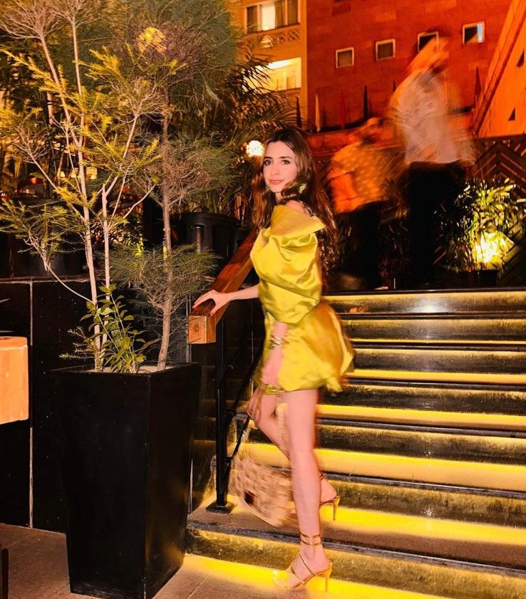 Golden Glimmer Dress