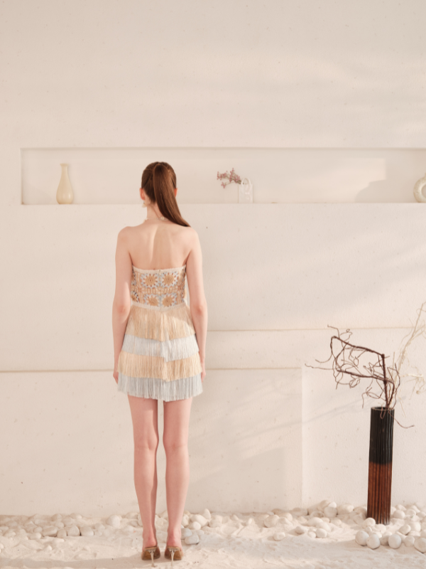 Crochet Mirage Tassel Dress