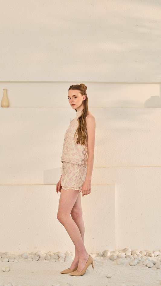 Santorini Chic Shorts Set