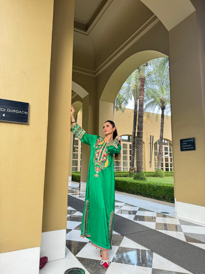 Gulnaar - Green Kaftaan
