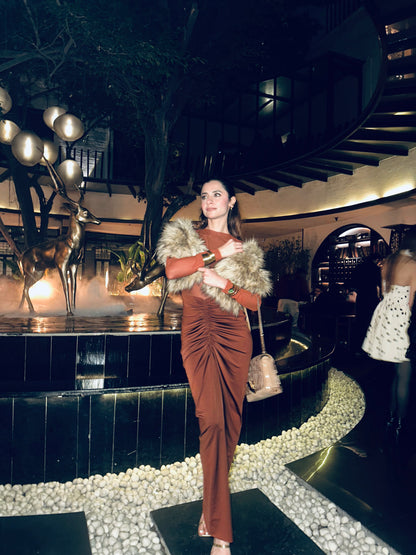 Sienna Ruched Maxi Dress