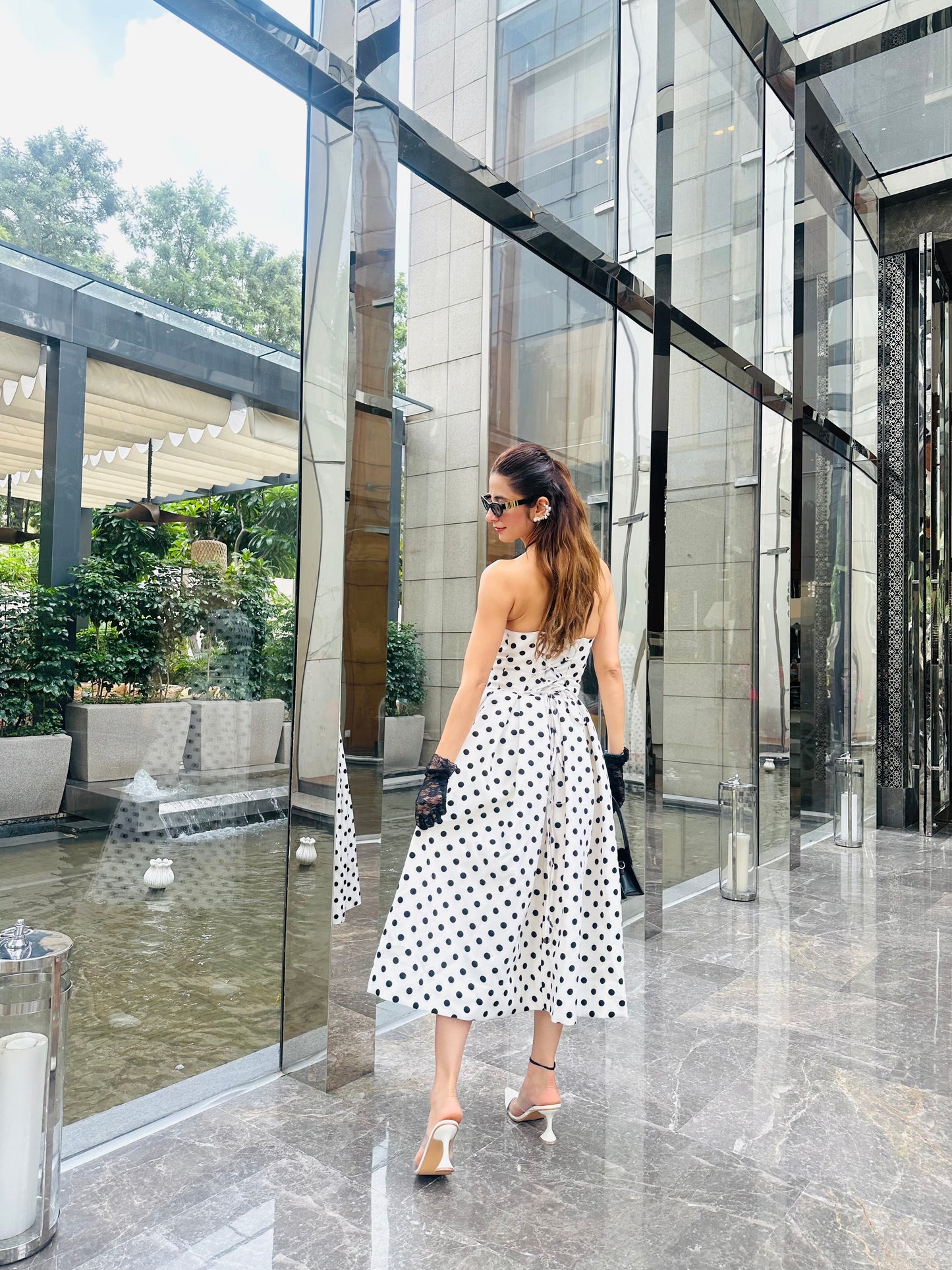 Monroe Polka Dot Midi Dress