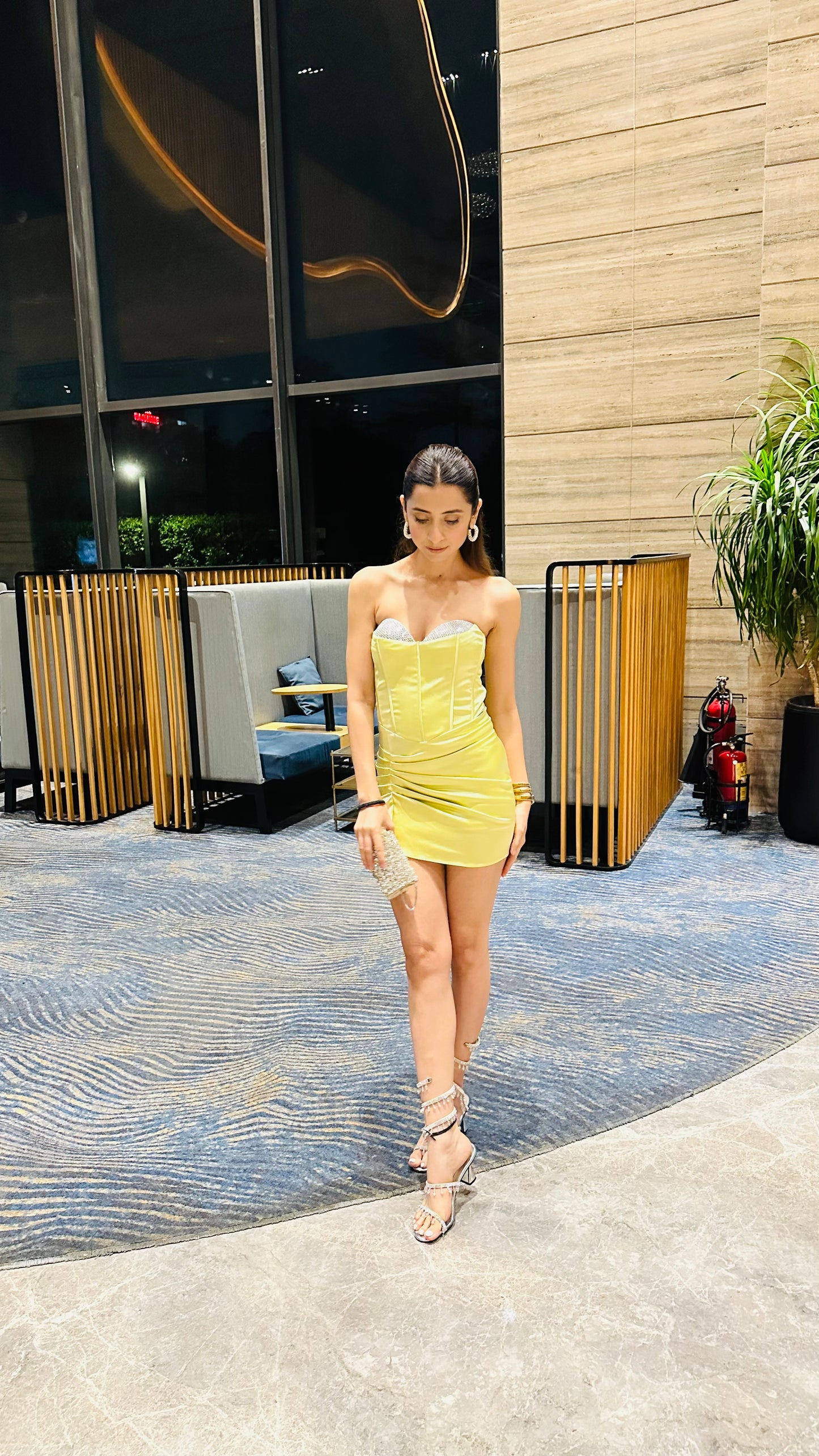 Limoncello Luxe Corset Mini Dress