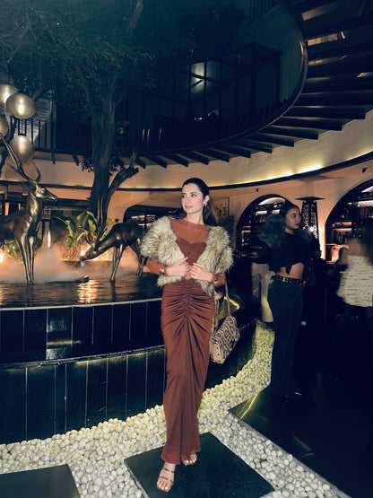 Sienna Ruched Maxi Dress