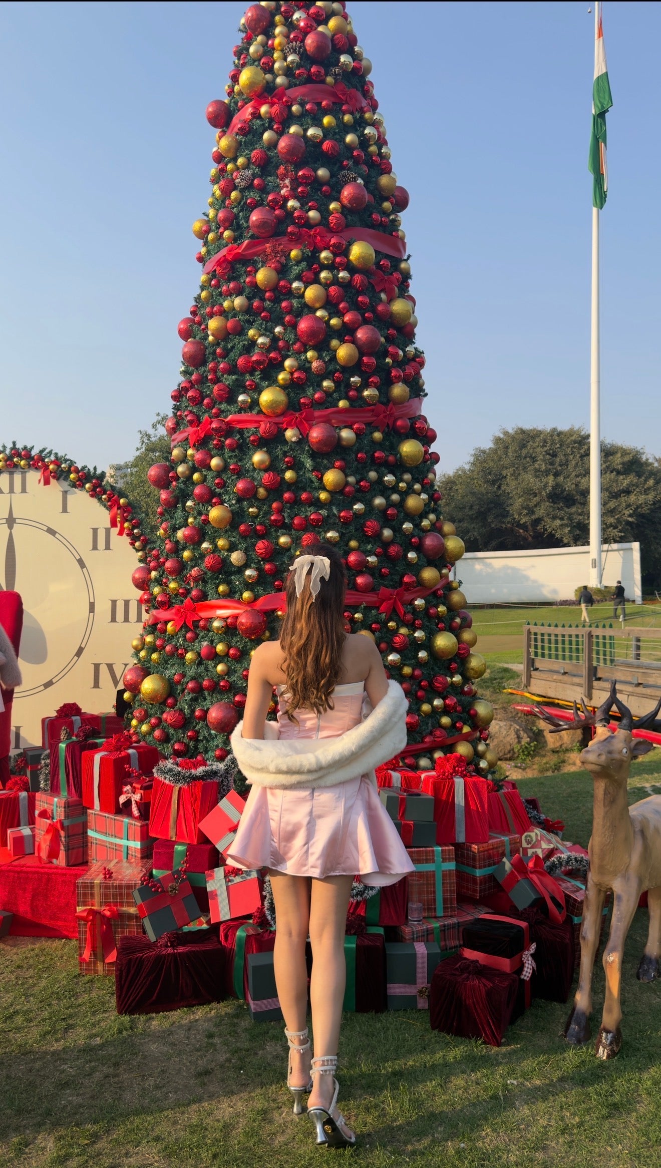 Blush Belle Satin Bow Mini Dress