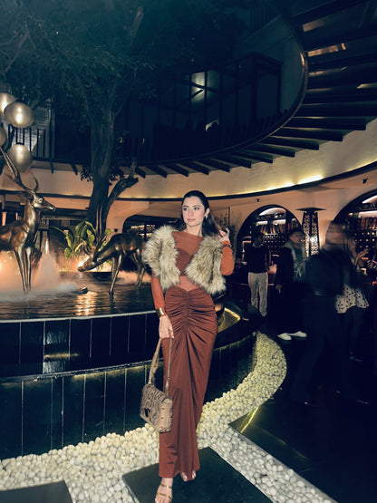 Sienna Ruched Maxi Dress