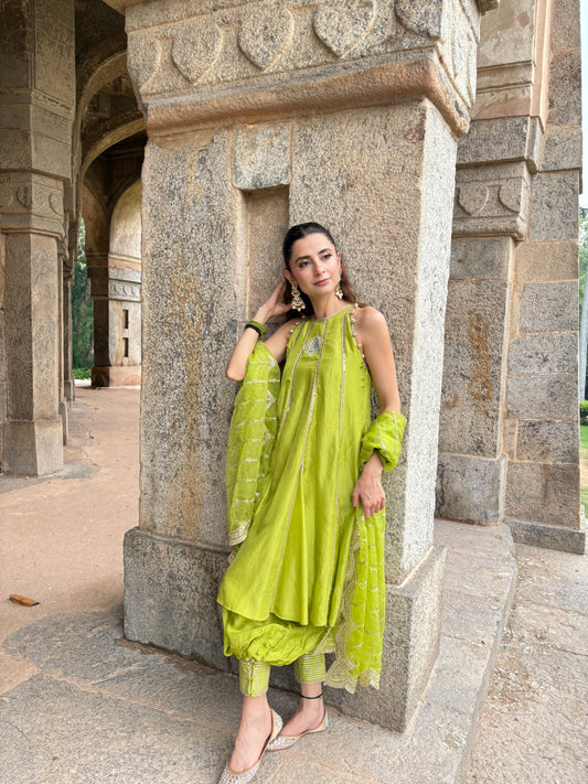 Mehr- Green Suit Set