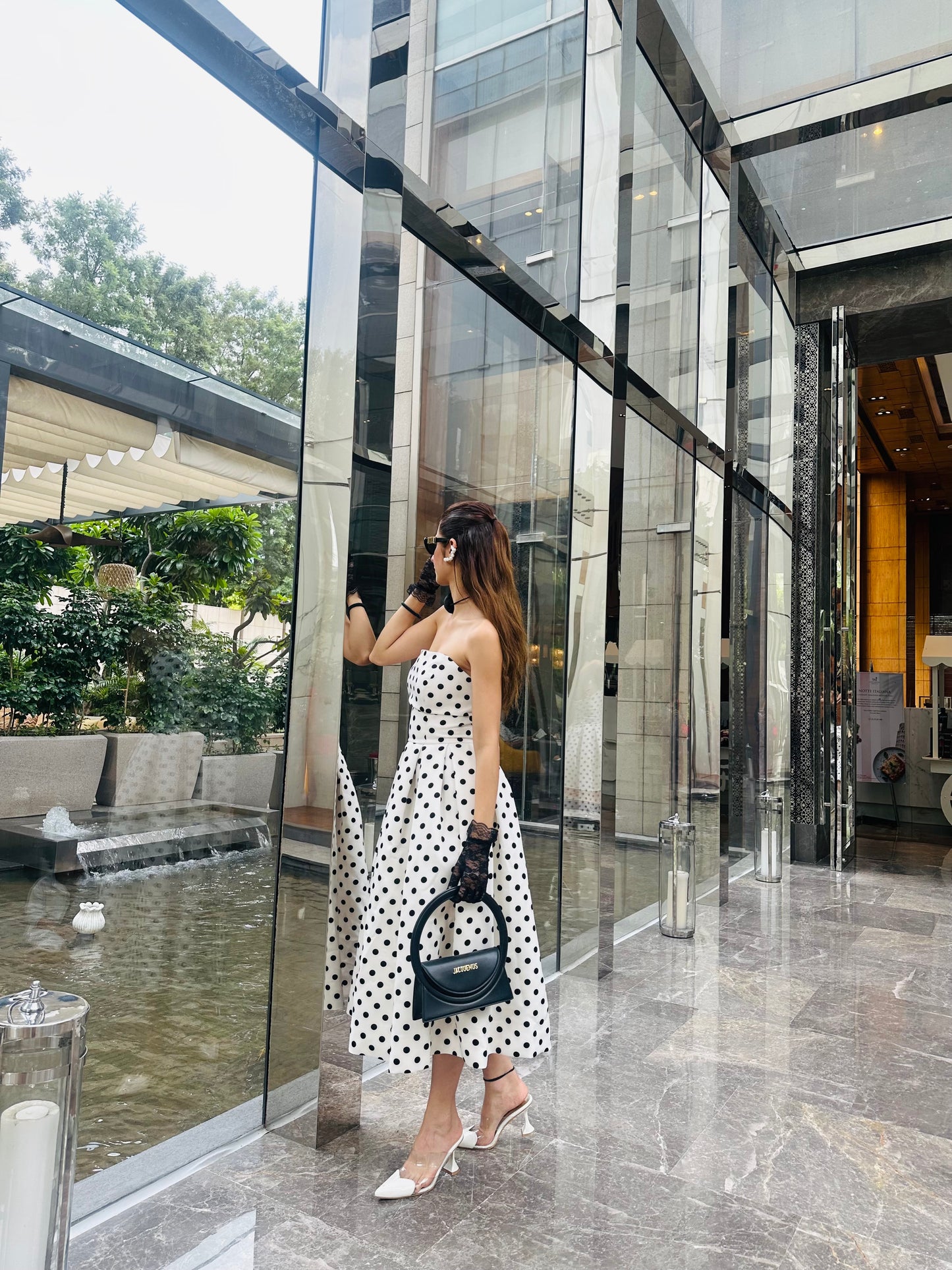 Monroe Polka Dot Midi Dress