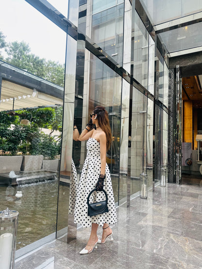 Monroe Polka Dot Midi Dress
