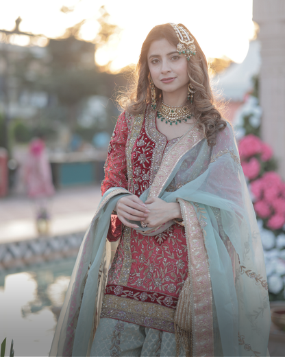 Noor e zardosi sharara set