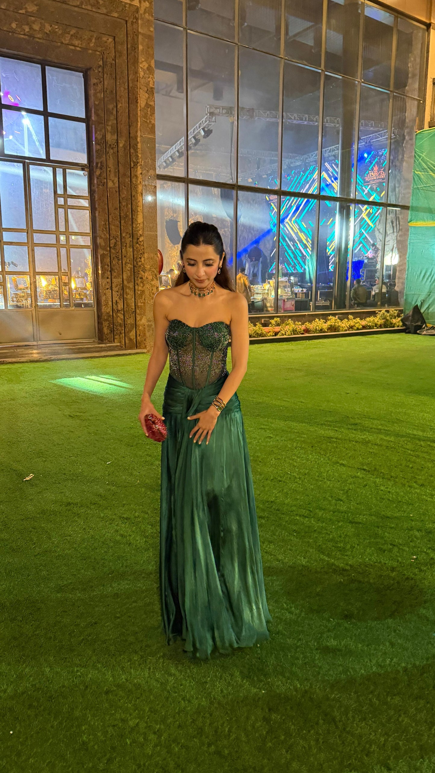Luméa Emerald Corset Gown