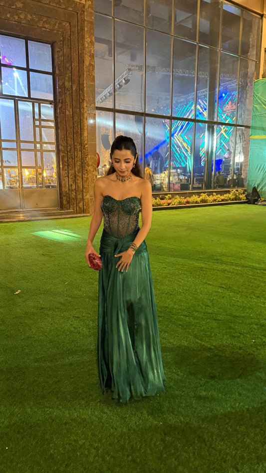 Luméa Emerald Corset Gown