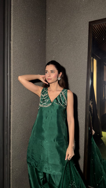 ZAMIN - EMERALD GREEN SUIT SET