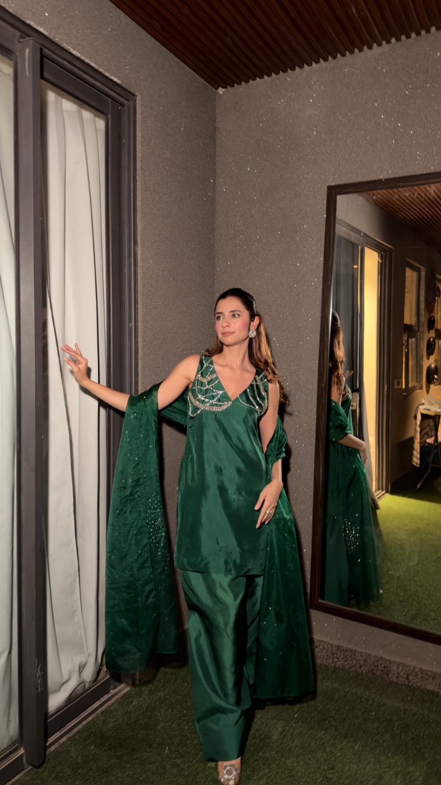ZAMIN - EMERALD GREEN SUIT SET