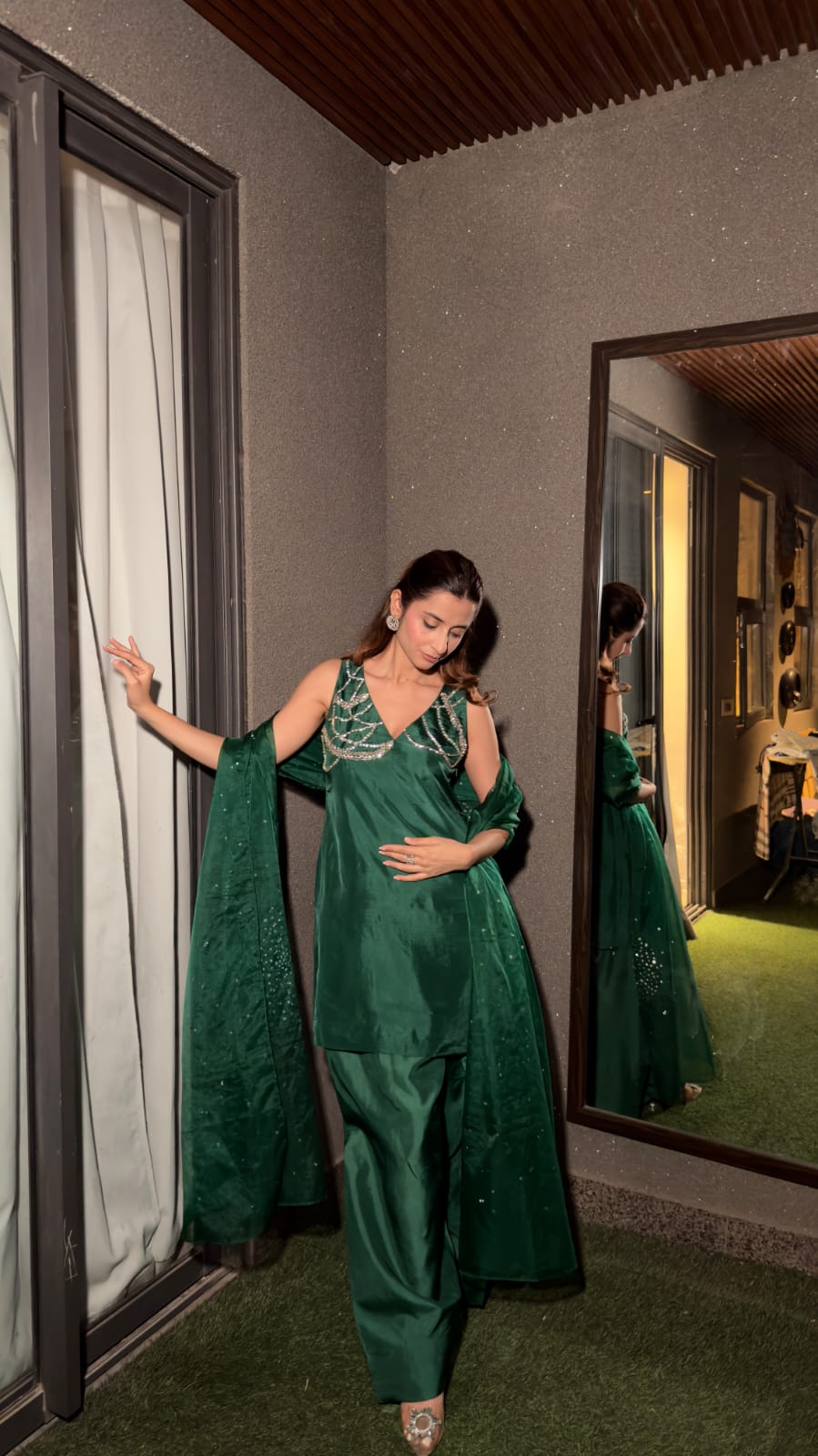 ZAMIN - EMERALD GREEN SUIT SET