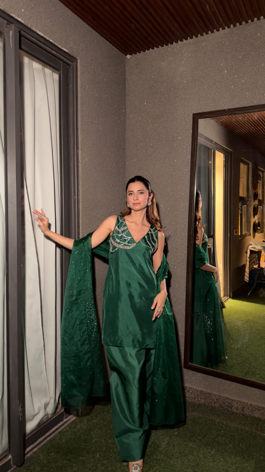 ZAMIN - EMERALD GREEN SUIT SET