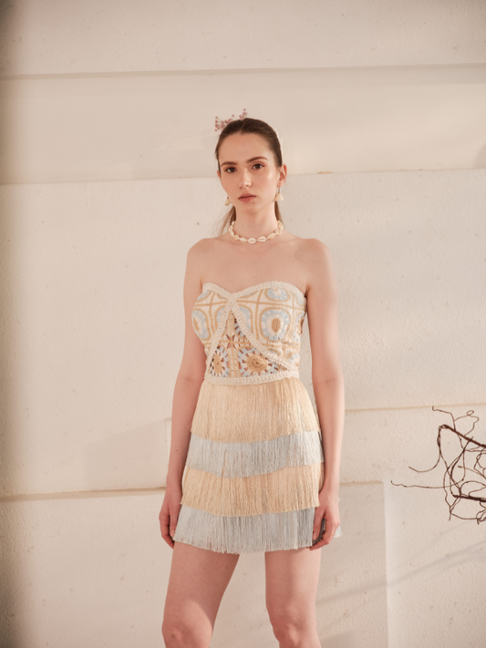 Crochet Mirage Tassel Dress